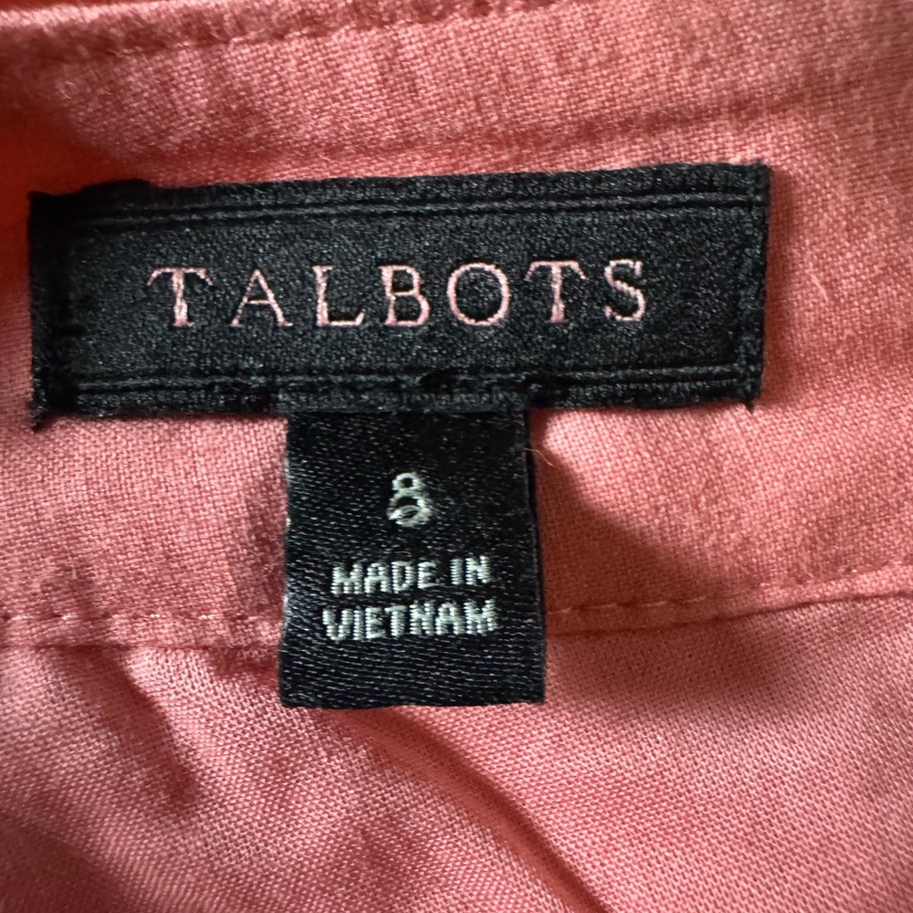 Talbots embroidered palm tree shift dress Size 8 - Picture 11 of 12
